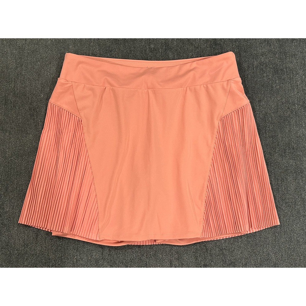 Nike Dri-Fit Women's Peach Pleated Tennis Skort Size Small EUC Golf Skirt